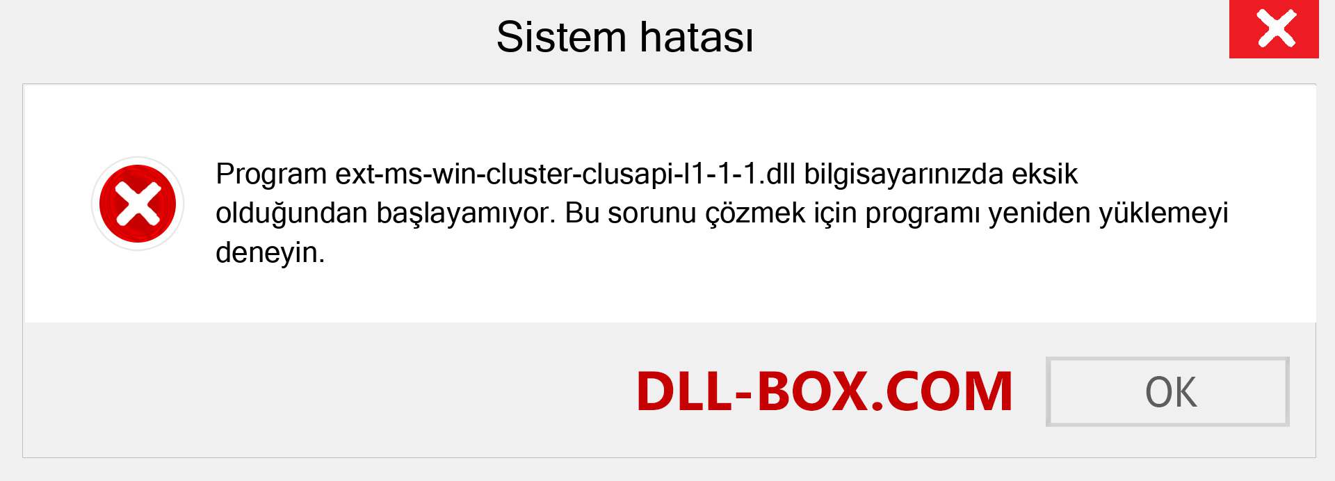 ext-ms-win-cluster-clusapi-l1-1-1.dll dosyası eksik mi? Windows 7, 8, 10 için İndirin - Windows'ta ext-ms-win-cluster-clusapi-l1-1-1 dll Eksik Hatasını Düzeltin, fotoğraflar, resimler